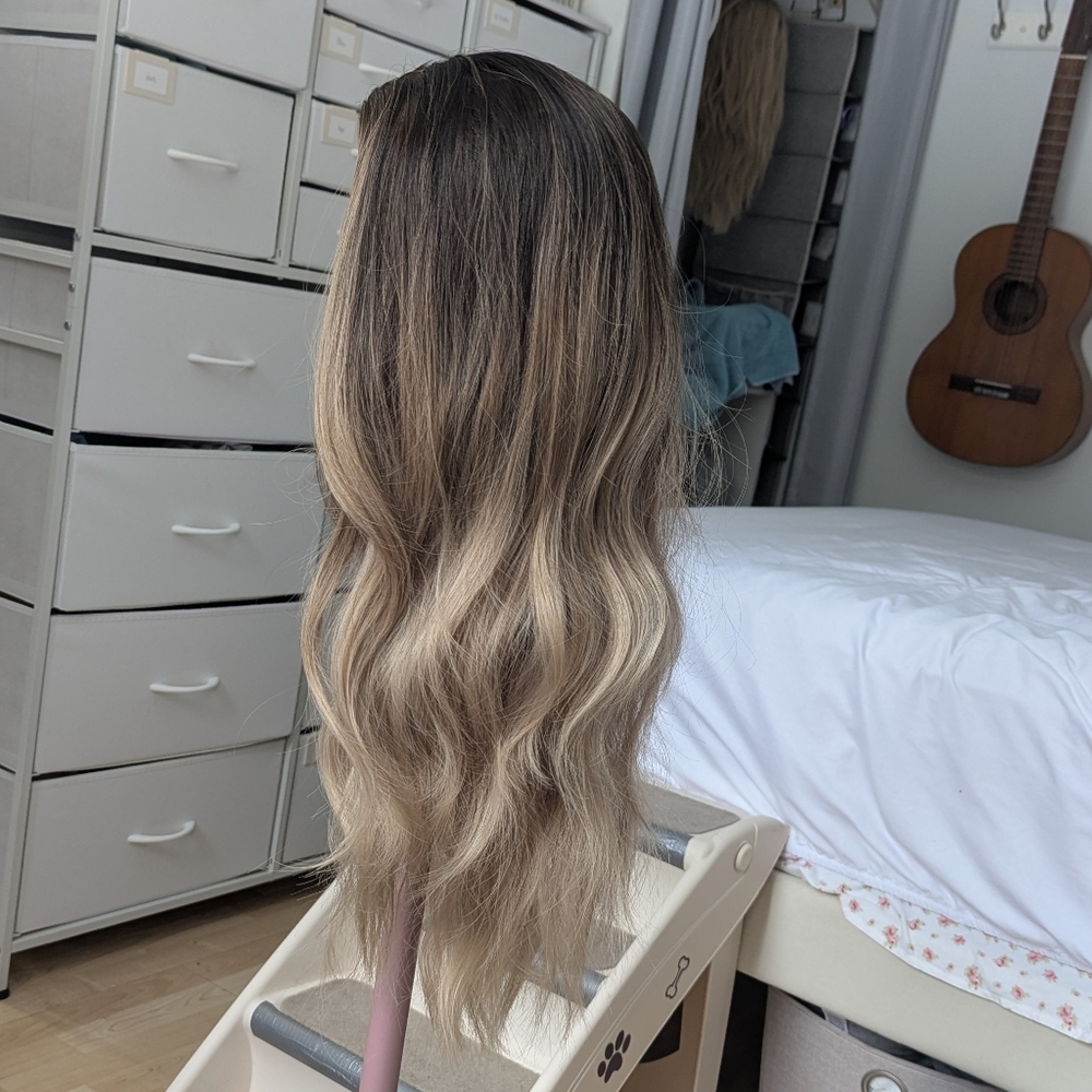 Ombre Brown and Blonde Wig 24-25", Synthetic - Picture 3 of 11
